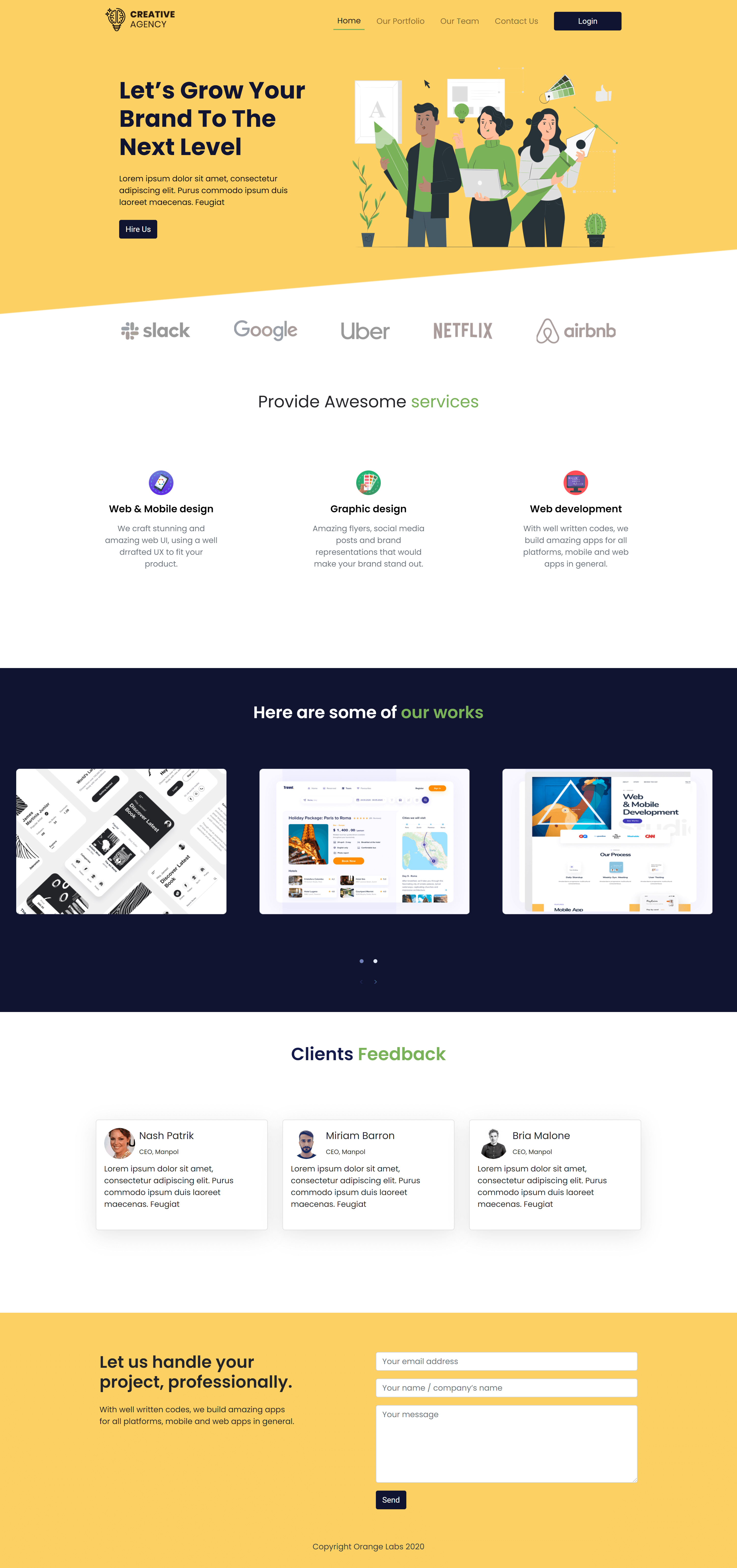 Landing Page